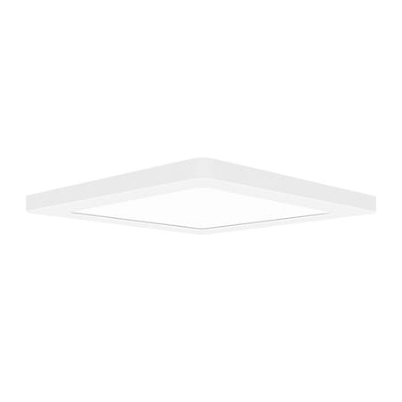 ModPLUS, Dual Voltage LED Flush Mount, White Finish, Acrylic Lens Acrylic